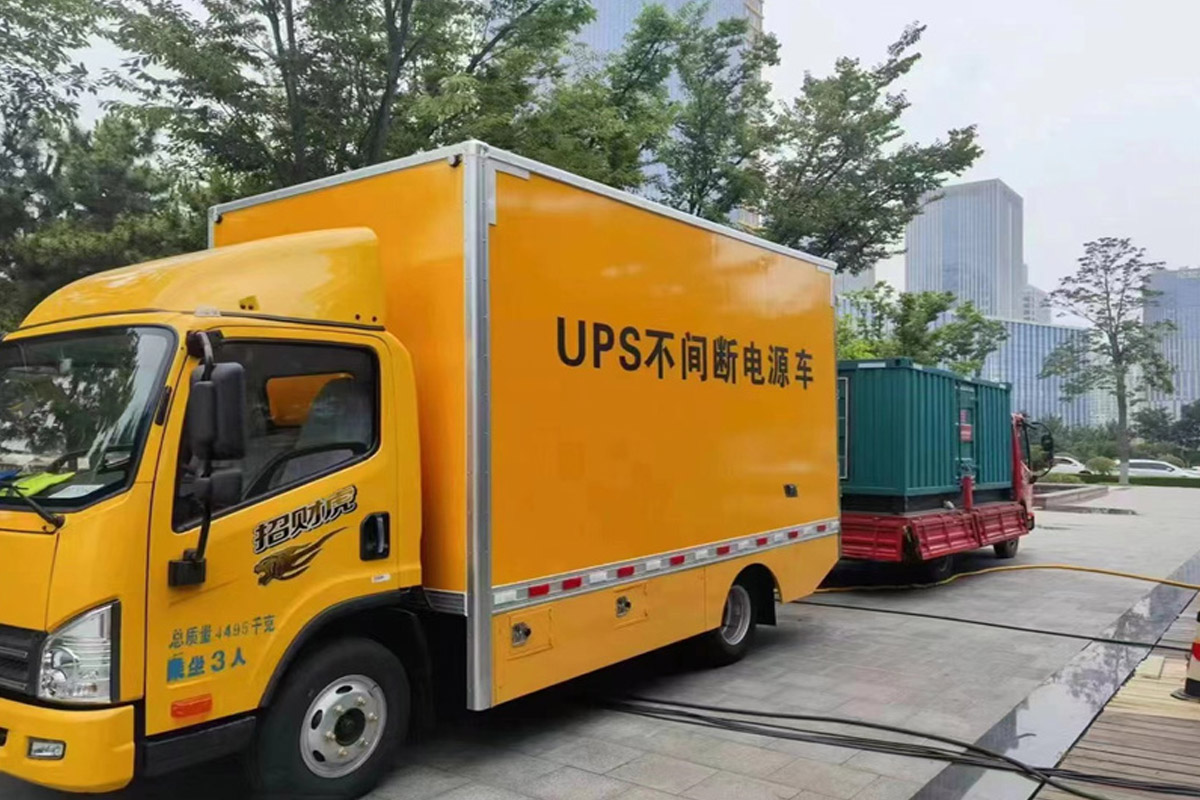疏附发电机租赁施工现场