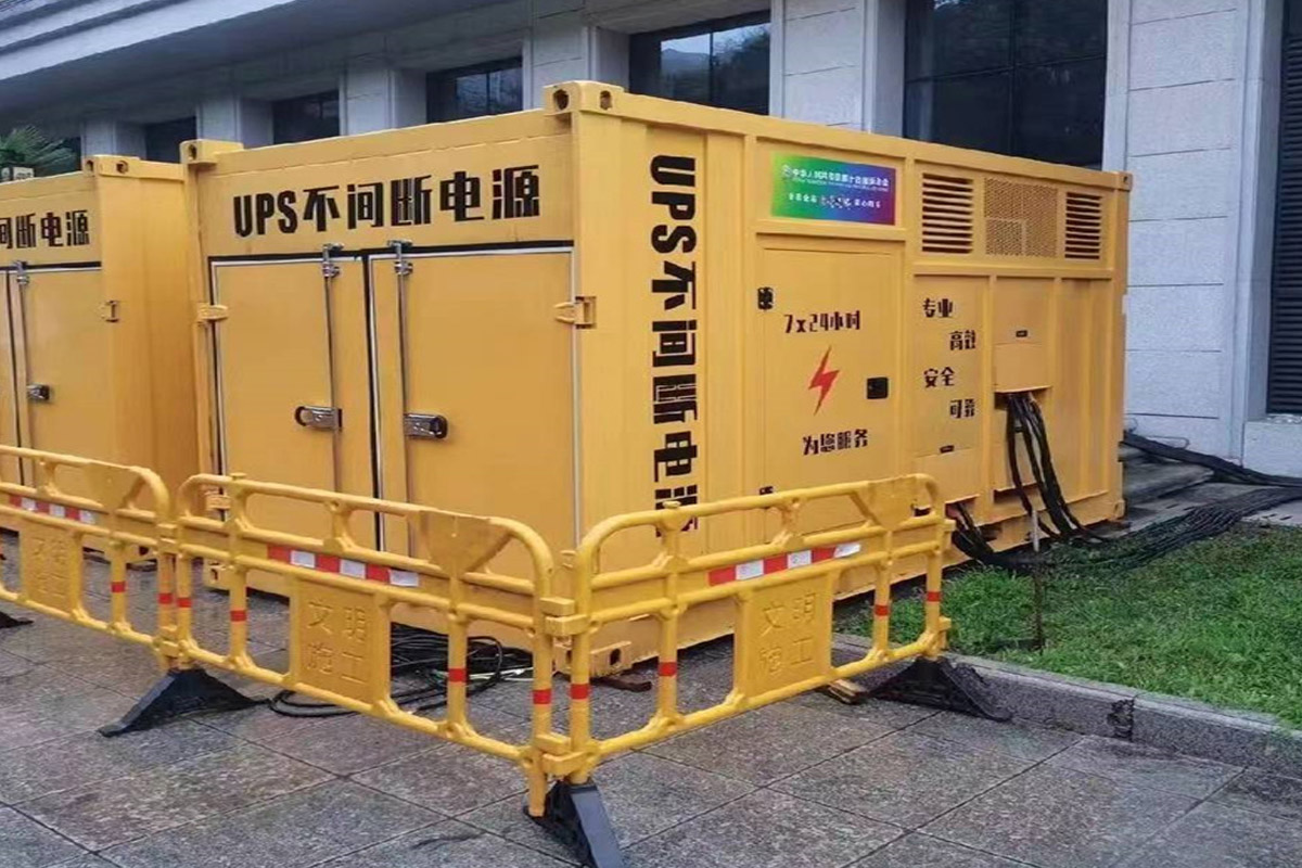 疏附发电机租赁施工现场
